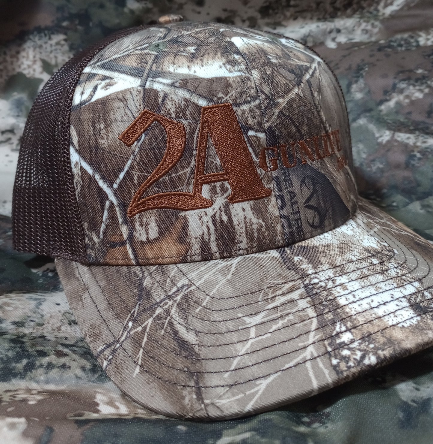 RealTree Camo Trucker Hat w/2A Logo